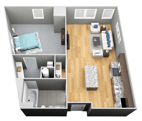 The Farnam 3D Floor Plans - The Corvina